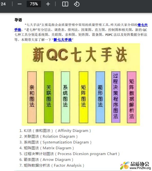 QC最新七大手法引领质量改进新篇章